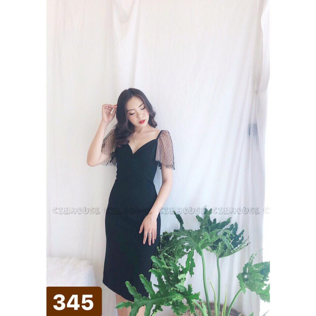 ĐẦM PHỐI TAY LƯỚI NỮ TÍNH-345
