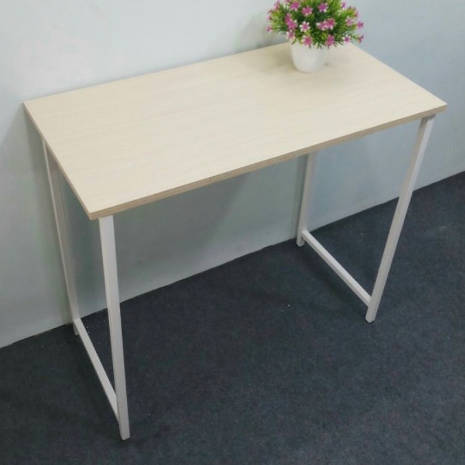 Bàn làm việc học tập , chân sắt sơn tĩnh điện mặt gỗ mdf phủ melamine full phụ kiện lắp