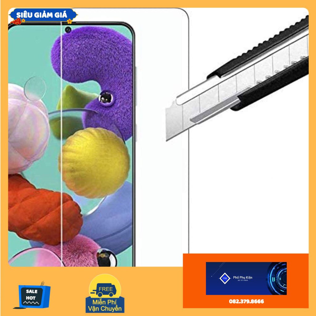 KÍNH CƯỜNG LỰC SAMSUNG A51 A52 a52s a50 a50s a60 a70 a71 a72 a72s a80 a90 trong suốt 2,5D