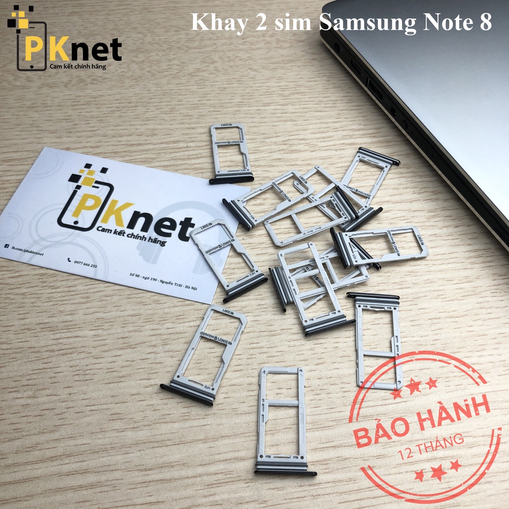 Khay 2 sim NOTE 8 màu đen [Chính hãng]