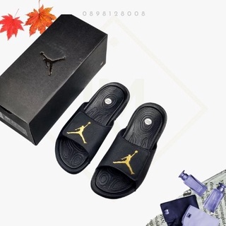 Full Box - Dép quai ngang Jordan Đen, Dép nam, Dép nữ, Dép thể thao