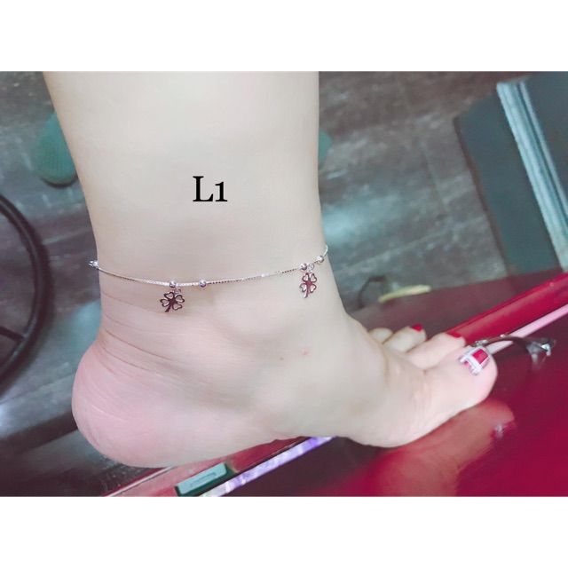 [ hải dương jewelry ] LẮC CHÂN NỮ BẠC ITALY CAO CẤP 925