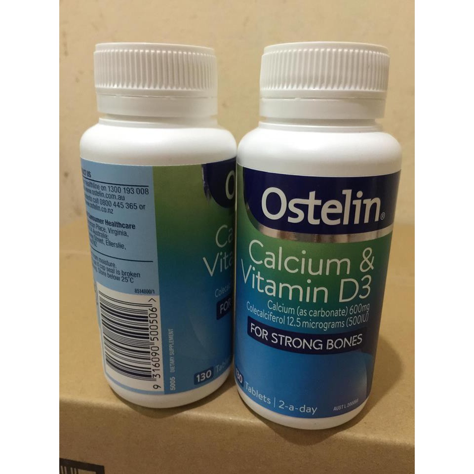 Ostelin Vitamin D &amp; Calcium -Canxi cho bà bầu số 1 tại Úc
