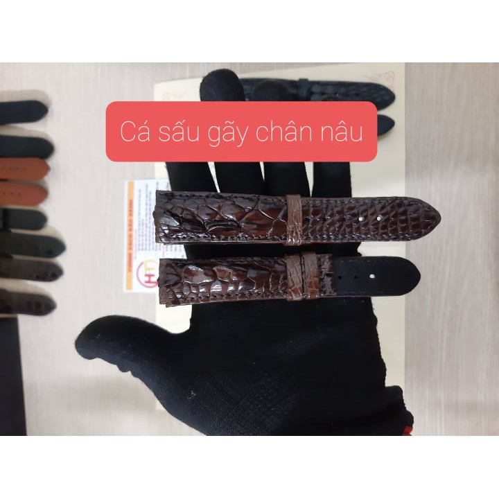 Dây Đồng Hồ Dây Da Cá Sấu Thật 100% Đặt Xưởng Làm