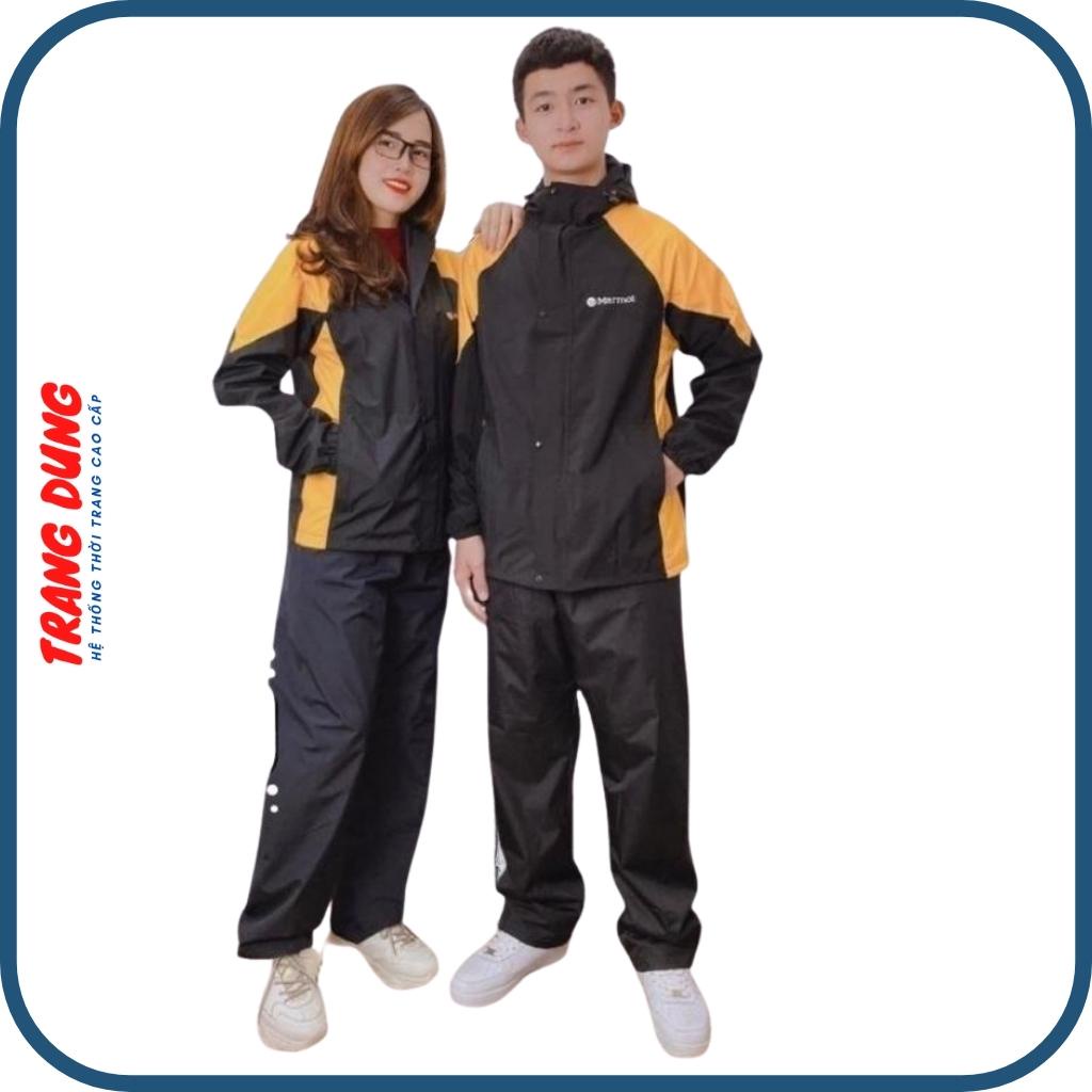 Áo mưa thời trang Nam Nữ chất vải PU cao cấp chống thấm, chống gió - Áo mưa bộ Hàn Quốc Xịn