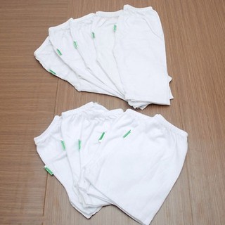 combo 5 quần ngắn trắng bosini cho bé từ sơ sinh