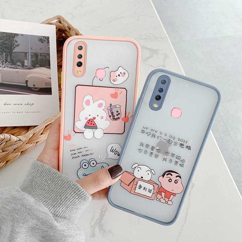 Hoạt hình Ốp lưng VIVO Y7s Y3 Y17 Z5 Shockproof Silicone Phone Case cho VIVO Y3 Y7s Y17 Z5 mini Vỏ điện thoại cảm ứng mềm