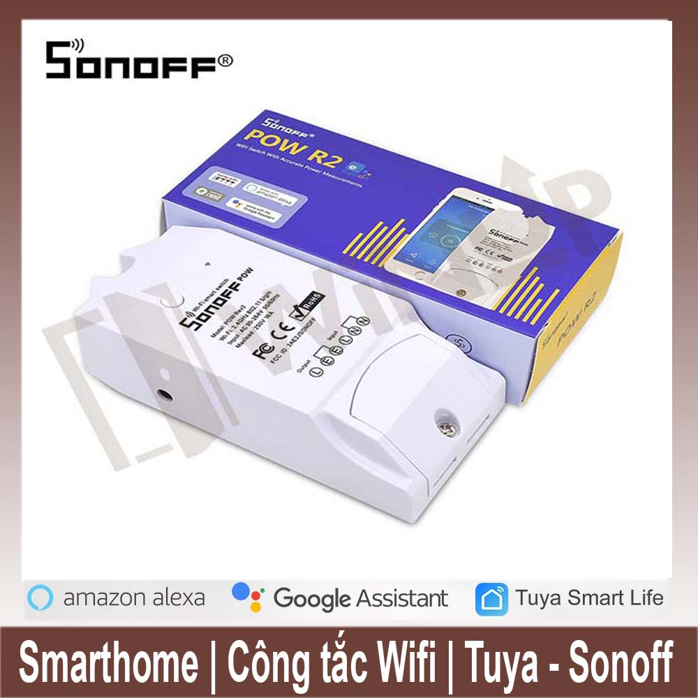 Công tắc WiFi Sonoff POW R2 Tích hợp công tơ kiểm soát số điện - Bảo vệ quá tải - Điều khiển từ xa (Cái)