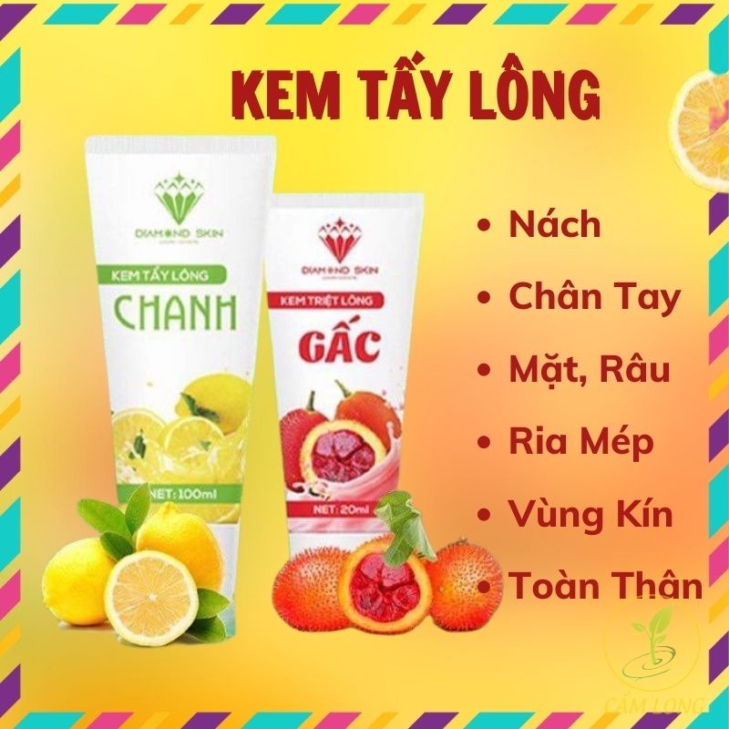 Kem Tẩy Lông Chanh Gấc Wax Lông Nách Tay Chân Ria Mép Bikini