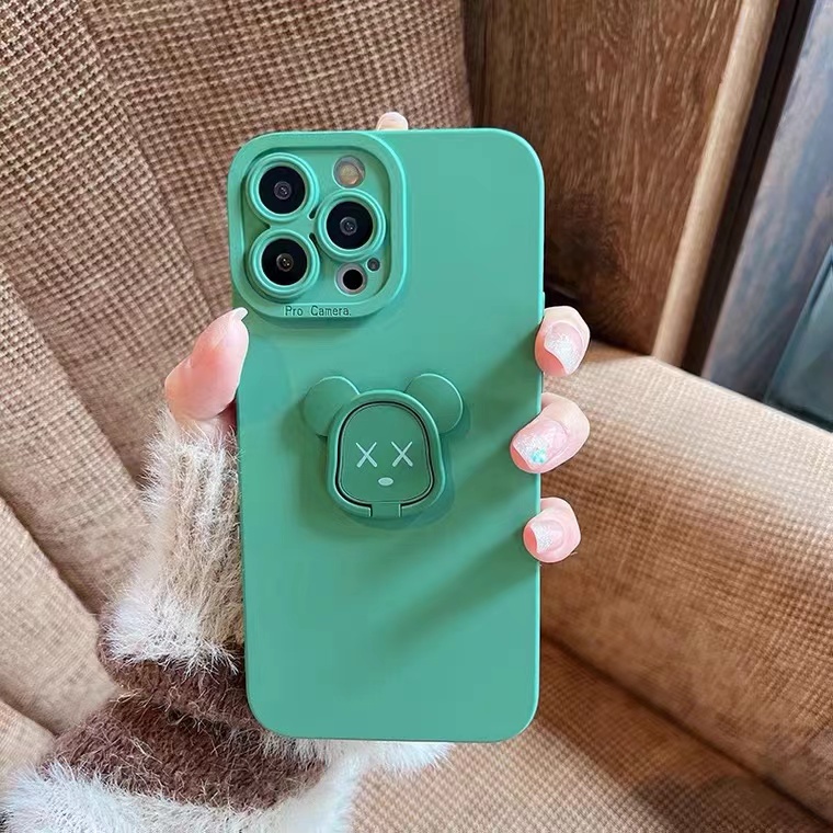 Ốp Điện Thoại Mềm Hình Gấu 3D Cho iPhone 14 13 12 11 Pro Max X XR Xs Max 8 7 6 6s Plus SE 2020