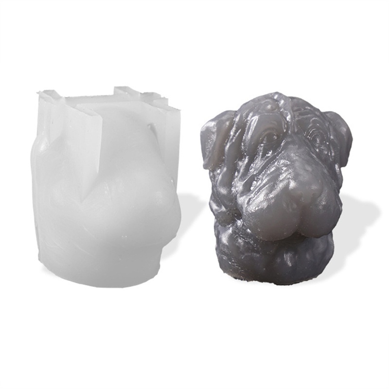 Khuôn Làm Đá / Xà Phòng Bằng Nhựa Resin Hình Gấu / Chó Dễ Thương DIY