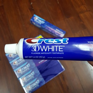 Kem Đánh Trắng Răng 3D Crest White USA Tím