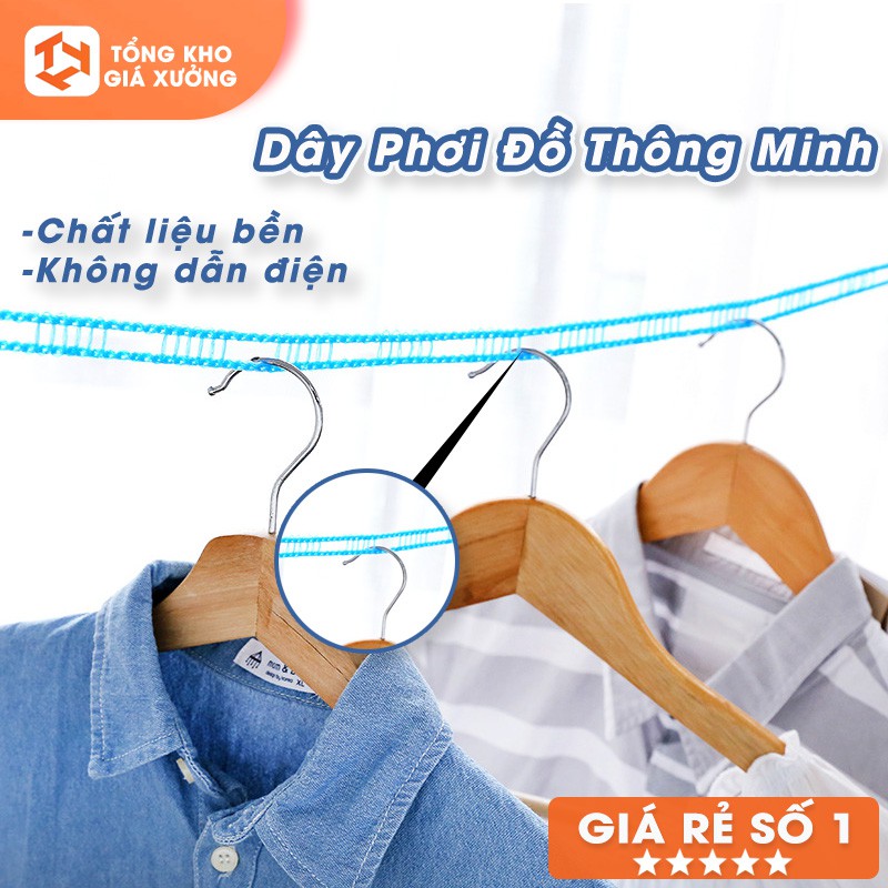 Dây Phơi Đồ Thông Minh Đa Sắc Màu