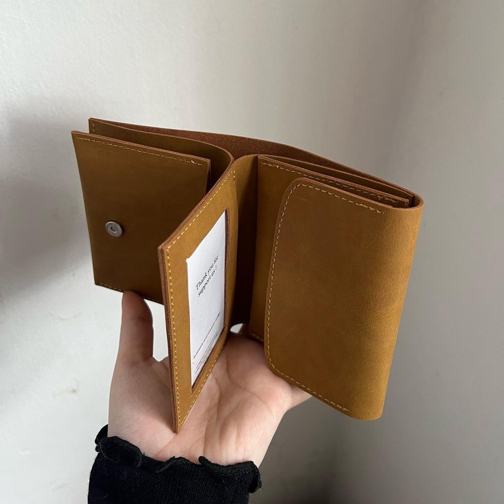 Ví da nữ ngắn Handmade Boxx wallet da Collection Onetothree (VÍ KHÔNG IN TÊN)