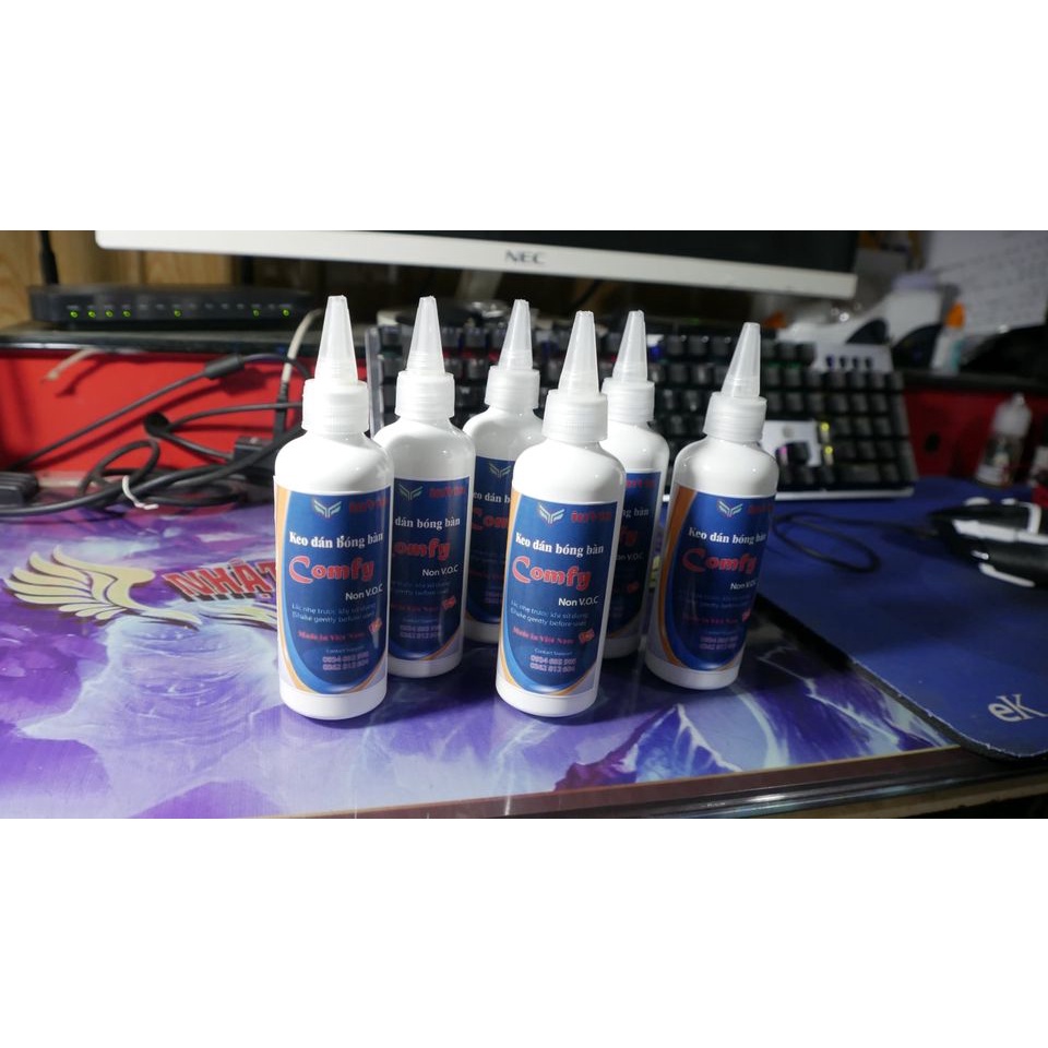 Keo sữa bóng bàn Invin Comfy - dung tích 100ml chất lượng, dễ lột keo, thời giản sử dụng lâu dài