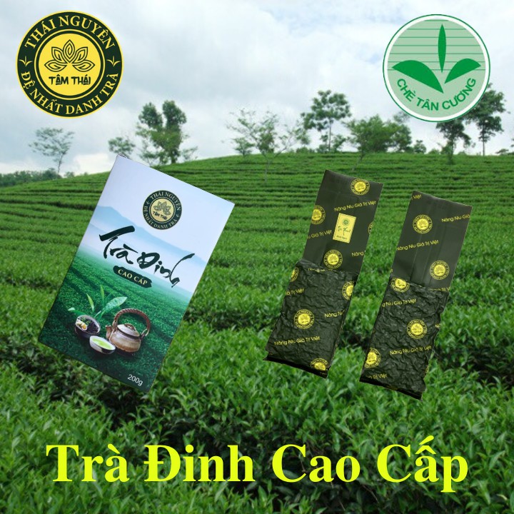 Trà Đinh Tân Cương, Thái Nguyên Thượng Hạng Hộp 200g Trà Xanh Tâm Thái H200g