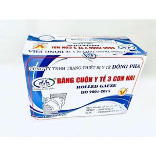 Đông Pha Băng gạc cuộn 0.085 x 1.8m hộp 50 cuộn