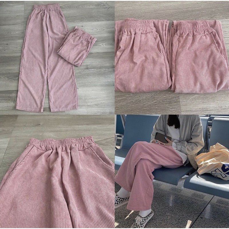 quần ống suông nhung tăm fizesize 444
