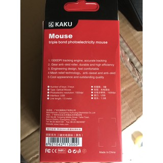 Chuột dây KAKU KSC 357, DÂY 1.5M