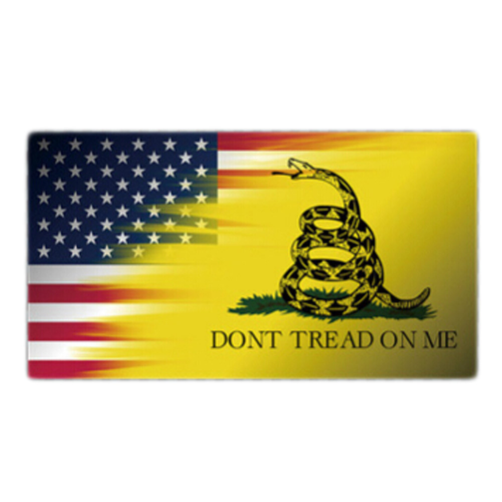 Decal Trang Trí Thân Xe Oto Hình Lá Cờ Dont Tread On Me Gadsden