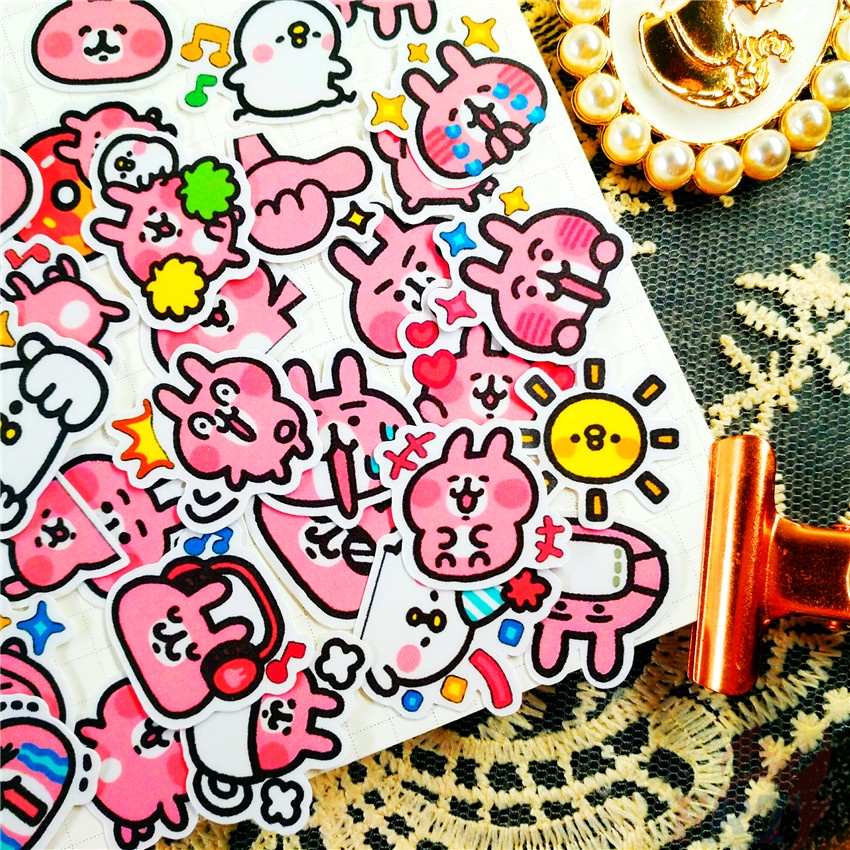 ★★★ Kanahei Q-2 Mini Diary Manual Stickers ★★★ 60Pcs/Set DIY Fashion Scrapbooks Album Decor Decals Stickers（Size: 2~3cm）