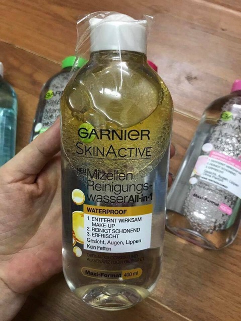 Nước tẩy trang Garnier đủ màu 400ml- xách tay Đức