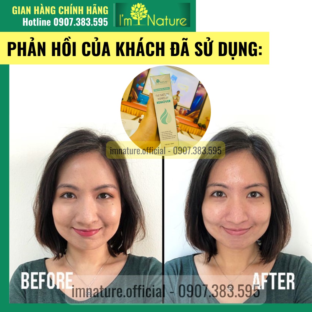 Nước Tẩy Trang I'm Nature Makeup Remover 120ml