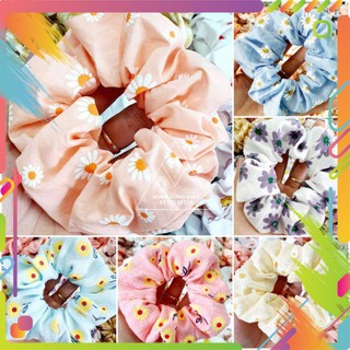 Dây Buộc Tóc Scrunchies Hoa Cúc