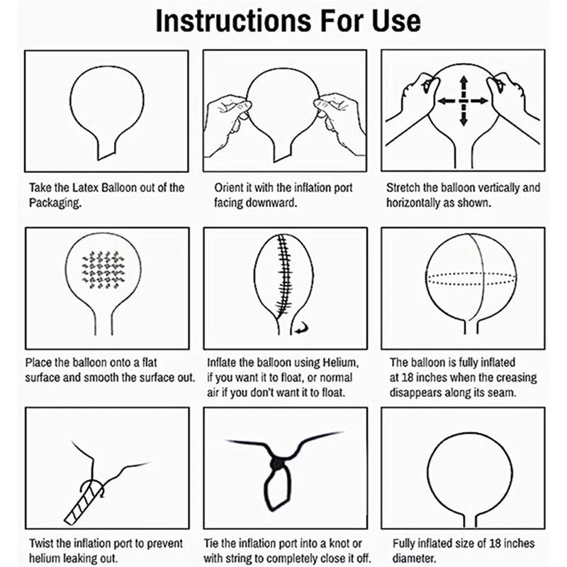 Bong Bóng Trong Suốt 18-36 Inch Trang Trí Tiệc Sinh Nhật / Tiệc Cưới / Kỷ Niệm