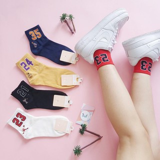 Combo 5 Đôi Vớ Unisex Jordan Hình Số( Nhiều Màu)