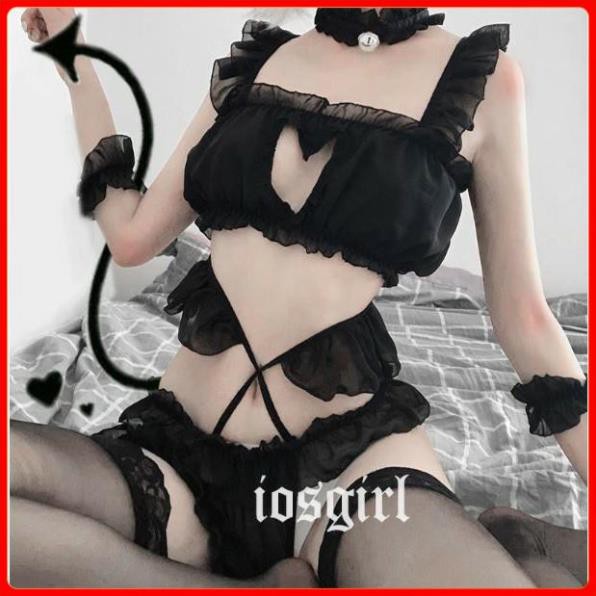 Bộ đồ ngủ cosplay sexy, bộ đồ lót cosplay Lolita mã X bikini gợi cảm quyến rũ Fullset  [LamiaStore] | BigBuy360 - bigbuy360.vn