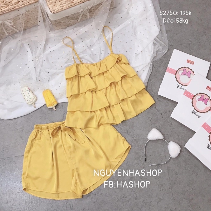 Bộ 2 Dây Tầng Lụa Satin