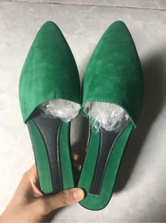 Sục nữ trơn da lộn đế 1.5cm(ảnh thật)