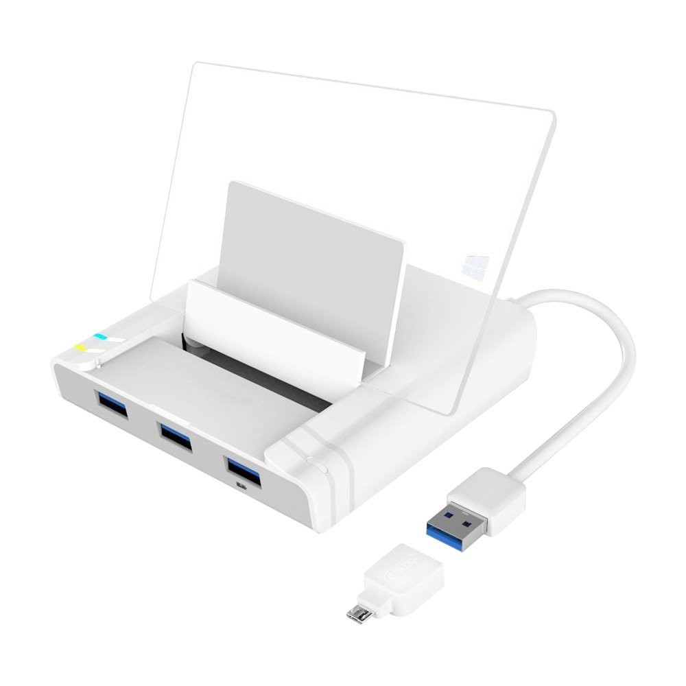 UNITEK hub USB 3.0 (3 cổng) + RJ45 1000Mbps + Dock Surface pro 3-4, MTB + Đầu chuyển OTG