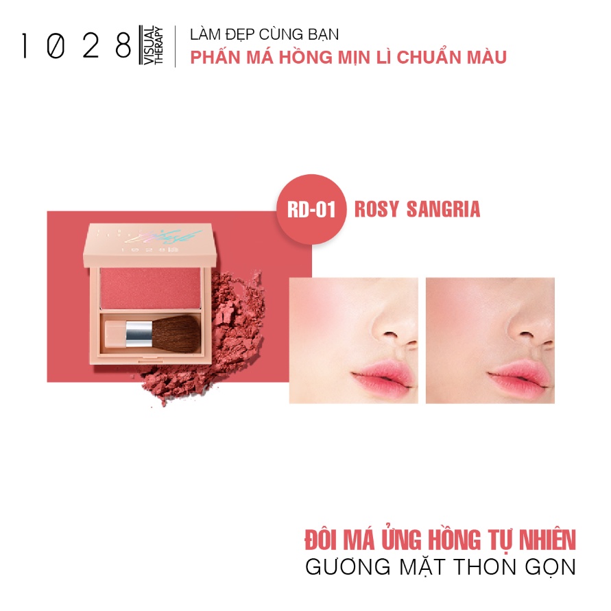 [HCM] Phấn Má Hồng Kiss Me 1028-(Date: ngắn hạn)