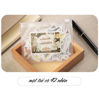 Sticker hình dán danh lam thắng cảnh thế giới