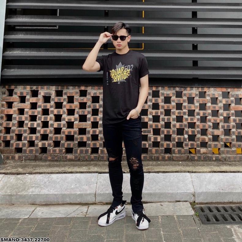 Áo Thun Dsq In Hoạ Tiết Siêu Đẹp - Áo Phông Nam Dsq SPF Cao Cấp