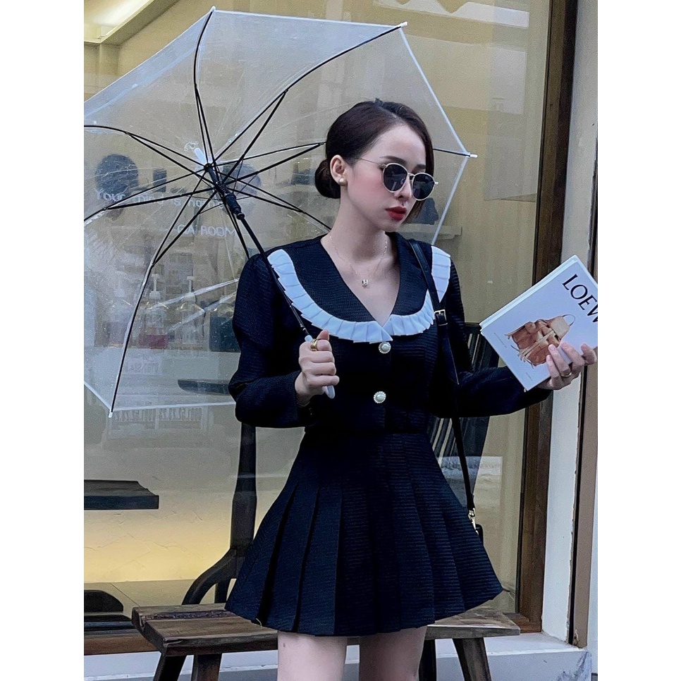 [hàng QC]Set váy nữ cao cấp form chuẩn cực tôn dáng cực sang chảnh