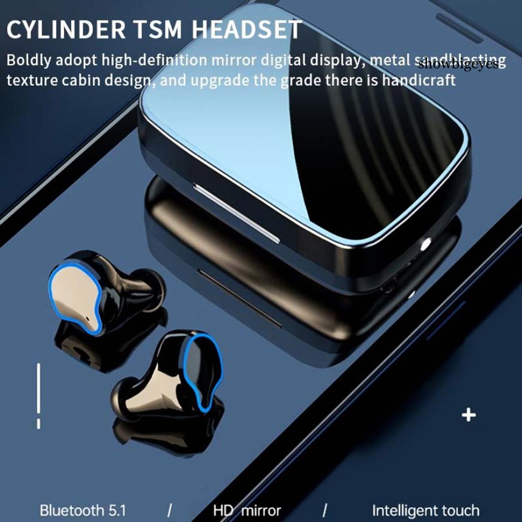 Tai Nghe Nhét Tai Sh-M M9 Tws Kết Nối Bluetooth 5.1 Điều Khiển Cảm Ứng