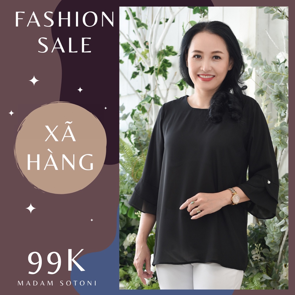 Madam Sotoni - Thời trang trung niên - Áo kiểu nữ trung niên - TDDG1008