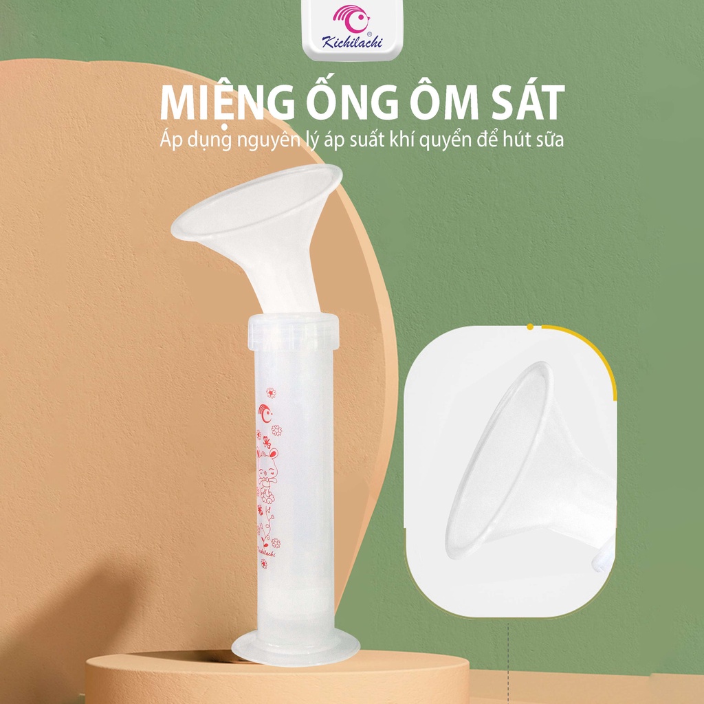 Hút sữa Xilanh Kichilachi 110 ml cho Mẹ Bỉm Sữa