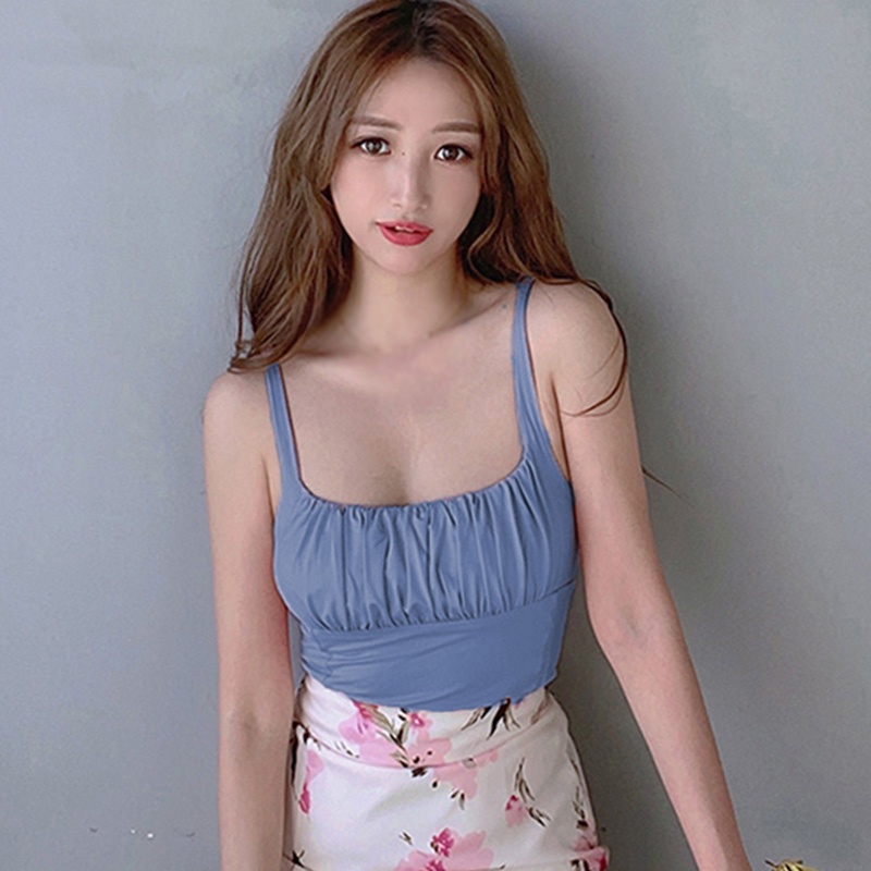 Áo Croptop Dệt Kim Thiết Kế Quyến Rũ Cho Nữ