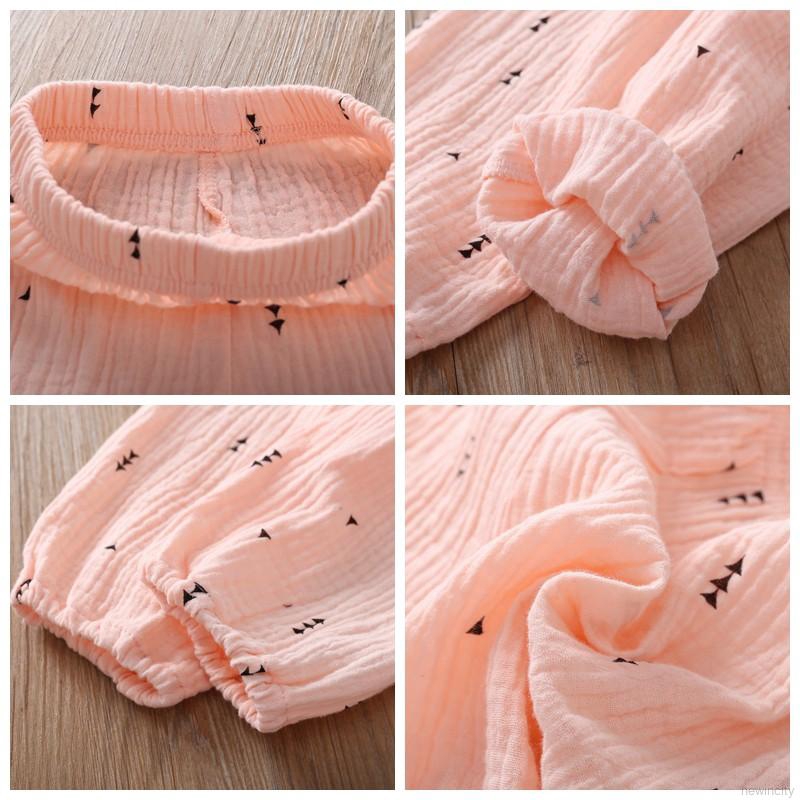 Quần Dài Cotton In Hoa Thời Trang Cho Bé Gái