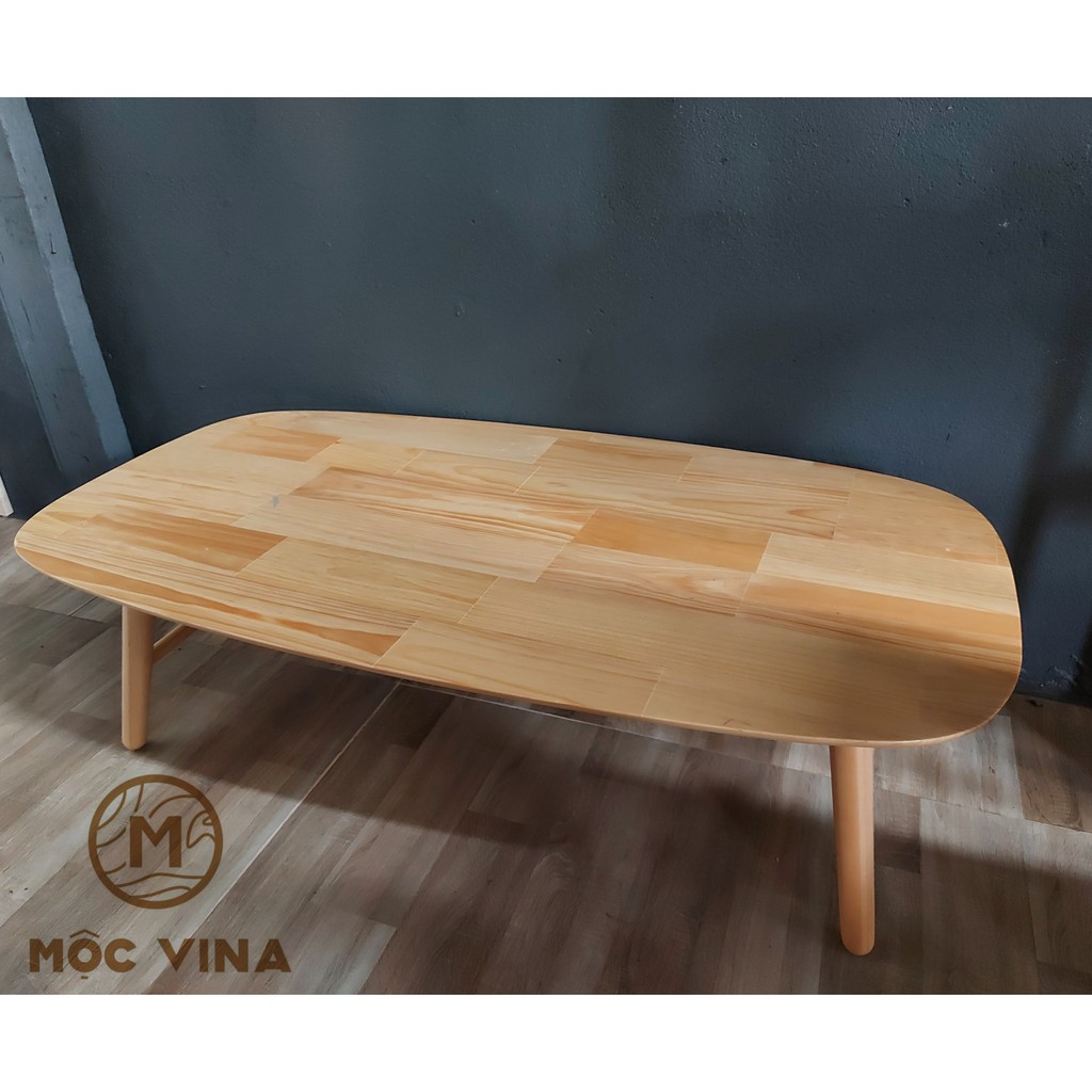 BÀN TRÀ SOFA XẾP GỌN GỖ CAO SU CAO CẤP XUẤT KHẨU - RUBBER WOOD SOFA TEA TABLE Mộc Vina