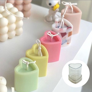 Khuôn nhựa làm nến / xà phòng / xà phòng hình trái tim diy