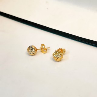 Bông tai bi chạm mạ vàng