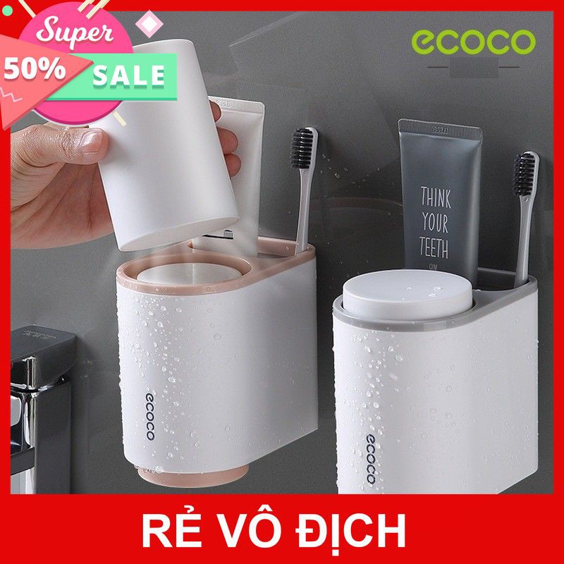 [XÃ KHO] CỐC DÁN TƯỜNG ĐỰNG BÀN CHẢI, KEM ĐÁNH RĂNG ECOCO [HCM]