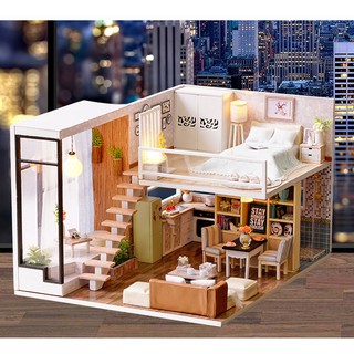 Mô Hình Lắp Ghép Nhà Gỗ DIY: Waiting For The Time L020