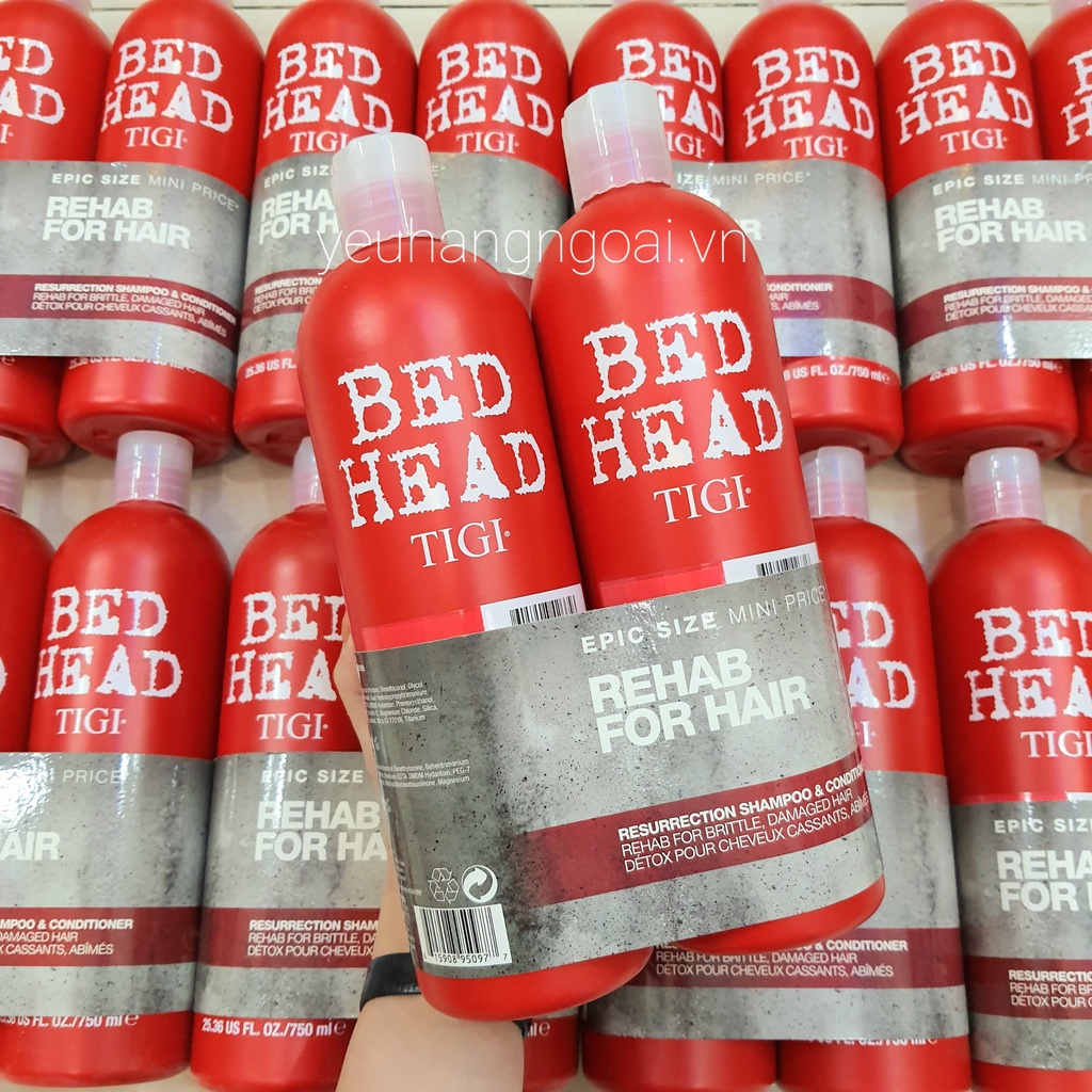 [TIGI] Cặp Dầu Gội - Xả TIGI Bed Head Màu Đỏ Chính Hiệu Siêu Mượt Tóc ViviTone