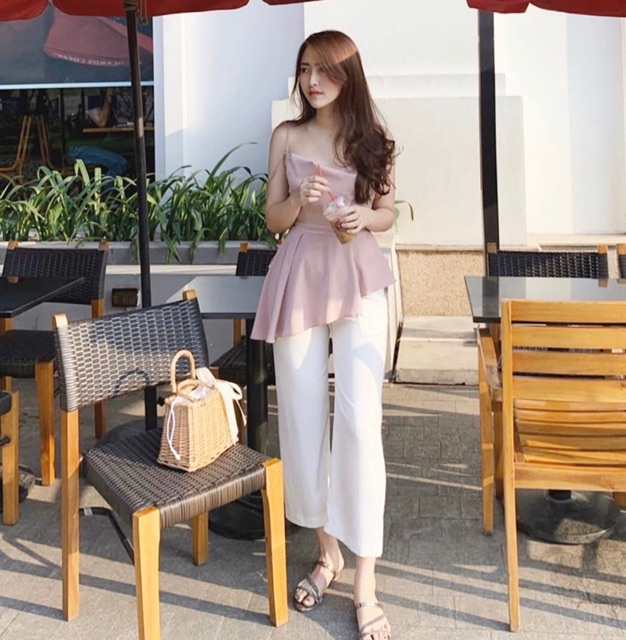 Set áo dây và quần suôn